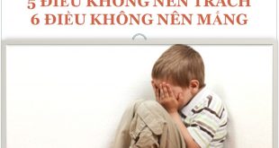 Không trách mắng trẻ - Bí quyết dạy con