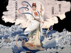 Bồ-tát Quán Thế Âm tu hạnh từ bi, thường cứu khổ chúng sanh, nên người ta thường xưng tán Ngài là Đại từ Đại bi Quán Thế Âm Bồ-tát. Ảnh: Internet